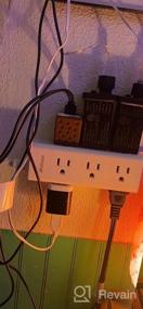 img 7 attached to Stay Secured With 9 Multi Outlets Surge Protector Power Strip And 5Ft Extension Cord For Home And Office Needs