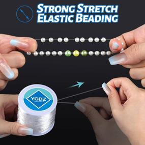 img 1 attached to 1Mm Elastic Bracelet String By YGDZ - 100M Stretchy Beading Thread For Jewelry Making And Bracelets