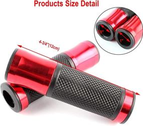 img 2 attached to 🏍️ Enhanced Motorcycle Hand Grips Rubber Handlebar: Perfect Fit for 7/8 22mm Kawasaki Z1000 Yamaha MT09