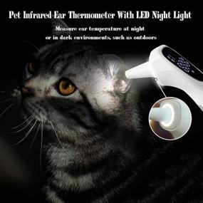 img 2 attached to Non-Contact Pet Thermometer - Fast, Comfortable & Accurate Measurement in 1 Second | Ideal Ear Thermometer for Dogs, Vet Care & Other Animals