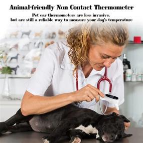 img 1 attached to Non-Contact Pet Thermometer - Fast, Comfortable & Accurate Measurement in 1 Second | Ideal Ear Thermometer for Dogs, Vet Care & Other Animals