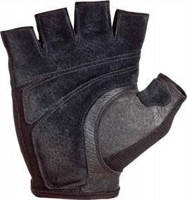 img 2 attached to StretchBack Mesh And Leather Palm Weightlifting Gloves With Harbinger Power For Non-Wristwrap Workout