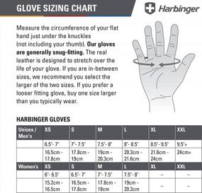 img 3 attached to StretchBack Mesh And Leather Palm Weightlifting Gloves With Harbinger Power For Non-Wristwrap Workout