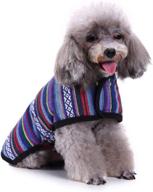 🐱 nesutoraito cat dog poncho sweater: cozy fleece jacket for small medium large dogs - warm, stylish pet apparel costume логотип