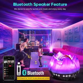img 2 attached to Northern Lights Aurora Projector, Aurora Borealis Light Projector, Galaxy 360 Pro Projector With Bluetooth Speaker And White Noise, Galaxy Light Projector For Bedroom, Kids, Adults, Holiday Gift