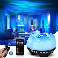 northern lights aurora projector, aurora borealis light projector, galaxy 360 pro projector with bluetooth speaker and white noise, galaxy light projector for bedroom, kids, adults, holiday gift logo