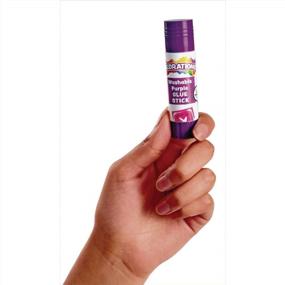 img 3 attached to Washable Purple Glue Sticks Set For Easy Application And Clear Drying - Non-Toxic And Safe For Kids And Adults At Home, School Or Office - Tray Of 12 Sticks