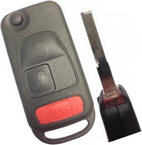 img 2 attached to 🔑 High-Quality Replacement Keyless Remote Fob Key Shell Case Compatible with C230 C280 C43 AMG CL500 CL600 CLK320 CLK430 E300 E320 E430 E55 AMG ML320 ML430 ML55 AMG S320 S420 S500 S600 SL500 SL600 SLK230