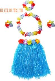 img 2 attached to 🌺 Hawaiian Dancer Grass Girls' Elastic Clothing for Skirts & Skorts by CISMARK