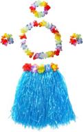 🌺 hawaiian dancer grass girls' elastic clothing for skirts & skorts by cismark logo