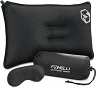 rest easy while camping with foxelli self-inflating pillow – ultralight and compressible! логотип
