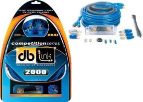 img 1 attached to 🔵 Competition Series Amplifier Installation Kit - Blue - DB Link CK4Z-4 Gauge