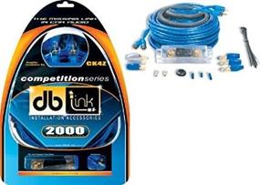 img 3 attached to 🔵 Competition Series Amplifier Installation Kit - Blue - DB Link CK4Z-4 Gauge