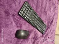 img 1 attached to Full-Sized Wireless Keyboard and Mouse Combo with Typewriter Flexible Keys and Auto Sleep - 2.4GHz Compatible with Windows 7/8/10, Cute Design KS66-2 review by Hemant Hemant ᠌