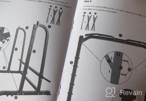 img 1 attached to Maximize Your Home Gym With CDCASA'S Adjustable Power Squat Rack Cage And Multi-Function Power Tower review by Logan Barela