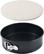 nonstick 9 inch springform pan with removable bottom for perfectly baked cakes, cheesecakes, pizzas, and quiches - leakproof and round baking mold for home and professional use logo