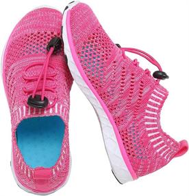 img 4 attached to EQUICK Athletic Sneakers Lightweight Toddler Boys' Shoes : Outdoor