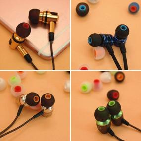 img 2 attached to 12 Pairs Caps Replacement Ear Tips Earbuds Eartips Eargels Earpads Silicone Buds Compatible For Inner Hole Size 3.8 To 4.4Mm Bluetooth Headphones