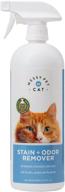 🐱 powerful 27.05 fl oz messy pet cat stain and odor remover spray bottle logo