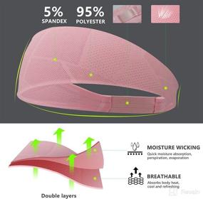 img 2 attached to 🧢 Zollen Headbands: Keep Moisture Out During Sports Activities