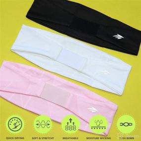 img 3 attached to 🧢 Zollen Headbands: Keep Moisture Out During Sports Activities