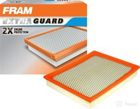 img 2 attached to 🔍 FRAM Extra Guard CA7440 Engine Air Filter Replacement - Easy Install, Advanced Engine Protection and Optimal Performance for Infiniti, Jeep, and Nissan Vehicles - White