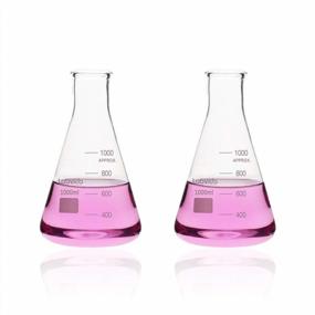 img 2 attached to 1000Ml Narrow Mouth Glass Erlenmeyer Flask Set - 3.3 Borocilicate With Printed Graduation | Labvida LVC005