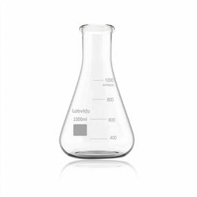 img 1 attached to 1000Ml Narrow Mouth Glass Erlenmeyer Flask Set - 3.3 Borocilicate With Printed Graduation | Labvida LVC005