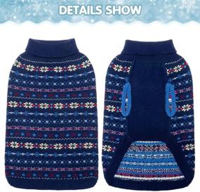 img 2 attached to ❄️ Warm Winter Essential: Classic Snowflake Dog Sweater for Cozy Cats and Dogs!