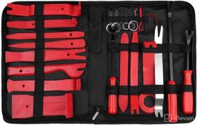 img 4 attached to 🔧 Ultimate Car Panel Door Audio Trim Removal Tool Kit: 23pcs Set with Storage Bag - Auto Clip Fastener Remover Pry Tool by uxcell