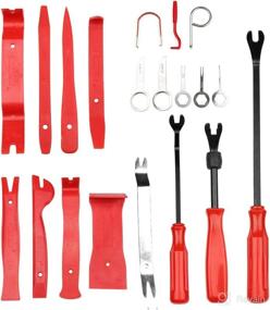 img 2 attached to 🔧 Ultimate Car Panel Door Audio Trim Removal Tool Kit: 23pcs Set with Storage Bag - Auto Clip Fastener Remover Pry Tool by uxcell