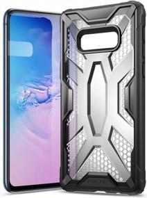 img 2 attached to Frost Clear/Black Poetic Galaxy S10E Case - Military Grade, Premium Hybrid Protective Cover, Drop Tested, Rugged & Lightweight - Affinity Series For Samsung Galaxy S10E 5.8 Inch (2019)
