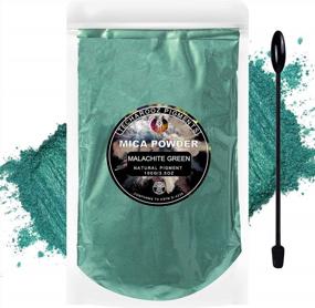 img 4 attached to 100G / 3.5Oz Malachite Green Mica Powder For Epoxy Resin, Techarooz 2 Tone Resin Dye Color Pigment For Lip Gloss, Nails, Slime Bath Bombs Soap Making & Polymer Clay