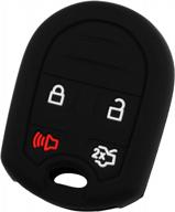 protective rubber case for ford lincoln cwtwb1u793 keyless entry remote car key fob logo