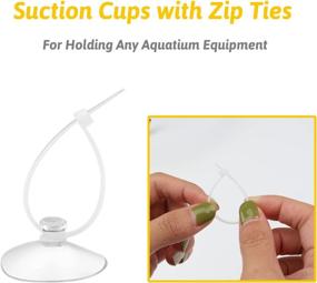 img 2 attached to 🐠 Enhance Aquarium Setup with PietyPet Standard Air Pump Accessories: 20 Pack Suction Cups and 24 Adjustable Cable Ties for Fish Tank Binding Moss, Shrimp Nest, and Dodging Nest