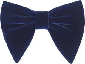 img 1 attached to 🎩 Levao Velvet Vintage Tuxedo Bowtie: The Ultimate Men's Accessory for Ties, Cummerbunds & Pocket Squares