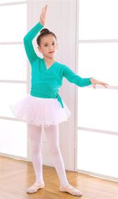 img 1 attached to Adorable and Chic Toddler Ballet Sweater Dancing Cardigan - Girls' Clothing for Active Little Ones!