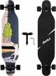 freeride longboard skateboard junli 41 inch - complete cruiser for downhill, carving, free-style, and cruising logo