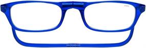 img 1 attached to CliC Original Blue +2.00 Readers: Convenient Magnetic Front Closure and Clear Vision