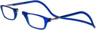 clic original blue +2.00 readers: convenient magnetic front closure and clear vision logo