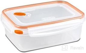 img 2 attached to 🍊 Orange STERILITE Food Storage Containers, 8.3 Cup Capacity