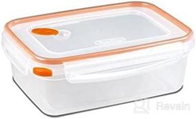 img 4 attached to 🍊 Orange STERILITE Food Storage Containers, 8.3 Cup Capacity