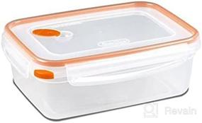 img 1 attached to 🍊 Orange STERILITE Food Storage Containers, 8.3 Cup Capacity