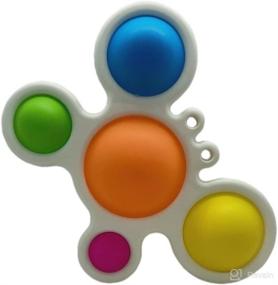 img 4 attached to Enhance Fine Motor Skills with the Baby Toy Fidget Butterfly Popper - Perfect Travel Toy for Babies and Toddlers in Vibrant Colors!