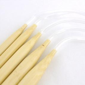 img 2 attached to Set Of 15 Circular Bamboo Knitting Needles By JubileeYarn, Size 24 Inches For Natural Texture And Ease Of Use