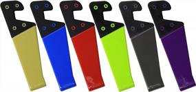 img 2 attached to Get Organized With HONSKY'S Universal Foldable Cell Phone And Tablet Stands: Pack Of 6 With V-Shape And Multi-Color Bundle