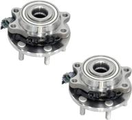 🔧 mayasaf 515065 [4wd/awd only, 6 lugs, 2 pack] front wheel hub bearing assembly with abs for nissan frontier/xterra 2005-2015, pathfinder 2005-2012, and equator 2009-2012 (4x4 only, set of 2) logo