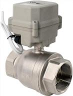 bokywox npt 2'' motorized ball valve: reliable dc12v electrical cr3-01 valve with manual override and indicator logo