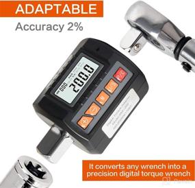 img 3 attached to 🔧 200Nm- 1/2” Drive Digital Torque Adapter with Buzzer, Backlight Function, and 2% Accuracy (Calibrated) for Torque Measurement