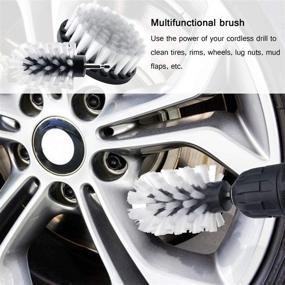 img 1 attached to 🔧 9PCS Buffing Wheel for Drill: Flannelette Polishing Wheels & Soft Cleaning Brush Kit for Car Wheel Aluminum Stainless Steel Chrome Manifold Washing & Polishing